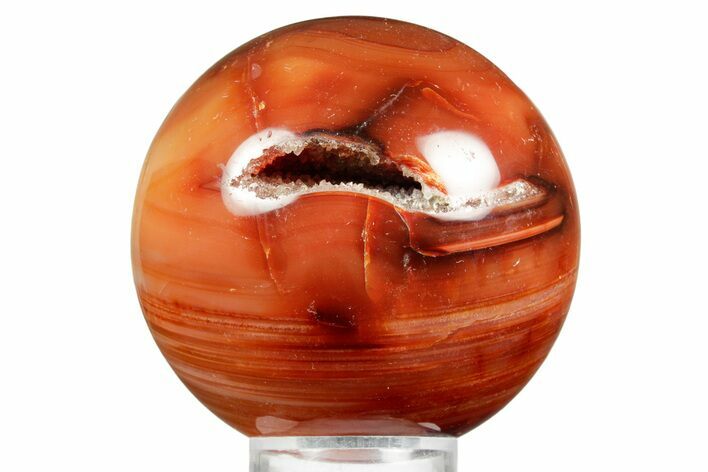 Colorful Carnelian Agate Sphere - Madagascar #361429